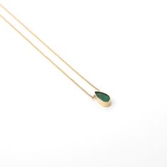 This necklace was the result of the "Emerald project", created between a group of friends with the need to share feelings, it represents that spark of light in your heart when you think about friendship. - Handmade necklace- Adjustable 14kt yellow gold chain measures 8 1/4” or 6 1/4” long (21cm or 16cm long)- Emerald is set in handcrafted, recycled 14k yellow gold- Recycled 14k yellow gold chain Teardrop Birthstone Jewelry For Gifts, Teardrop Pendant Crystal Necklace With Birthstone As Gift, Teardrop Birthstone Jewelry Gift, Teardrop Gemstone Accent Jewelry For Gifts, Teardrop Jewelry With Gemstone Accents For Gifts, Teardrop Birthstone Necklace For Jewelry Making, Oval Drop Necklace Fine Jewelry Gift, Birthstone Teardrop Pendant Necklaces As Gift, Everyday Emerald Birthstone Jewelry