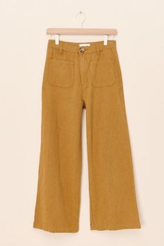 Nuuly | Pants Brown High-waisted Bottoms With Patch Pockets, Brown High-waisted Pants With Patch Pockets, Pants With Pockets For Day Out In Fall, Fall Day Out Pants With Pockets, Brown Straight Cargo Pants For Summer, High Waist Summer Pants With Welt Pockets, Summer High Waist Pants With Welt Pockets, Fall Wide Leg Bottoms With Patch Pockets, Brown Wide Leg Bottoms For Spring