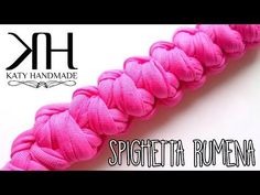 a pink rope is shown with the words,'spaghettia romana'on it