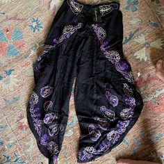 Studio Joy Gorgeous Well Made Hand Stitched Harem Lounge Or Festival Pants From India One Size Fits All Palooza Pants, Festival Pants, Flare Legging, Velvet Flares, Sequin Pants, Striped Wide Leg Pants, Purple Pants, Olivia Black, Velvet Trousers