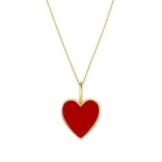 PRODUCT DETAILS Material : 18k Solid Yellow Gold  Style :Minimalist Red Enamel Heart Necklace  Pendant Size : 7MM * 9MM Chain : 18k Solid Yellow Gold Chain : Link Chain   Size : 40cm + 5cm  Weight : 1.30GM Occasion : Birthday, Anniversary, Engagement, Gift, Party, Wedding This beautiful Minimalist Heart Necklace can be a special gift for your loved one for special occasions such as Engagement,wedding, anniversary, birthday, Christmas or any meaningful occasion. Available in 14K / 18K / PT950, Rh Enamel Necklaces For Anniversary On Valentine's Day, Elegant Heart Pendant Enamel Necklace, Elegant Enamel Heart Pendant Necklace, Elegant Enamel Necklace For Valentine's Day, Red Heart Charm Fine Jewelry, Red Fine Jewelry With Heart Charm, Elegant Enamel Necklace With Heart Charm, Valentine's Day Red Gold Plated Necklaces, Valentine's Day Red Gold-plated Necklaces