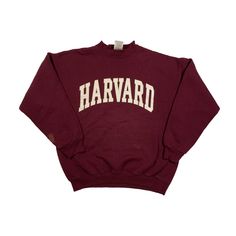 "Vintage Harvard University Sweatshirt Used condition. Has stains. See pics! 50% polyester 50% cotton THIS IS USED ITEM ! PLEASE DONT EXPECTED IT TO BE LIKE NEW OR IN PRISTINE CONDITION! Size tag: L. Please check the measurements! Measurements: Shoulders: 61 cm. (24\") Pit to Pit: 60 cm. (23.6\") Length: 68 cm. (26.7\") Sleeve length from shoulder: 53 cm. (20.8\") Worldwide shipping: Approximate delivery time 14-30 days Please be careful and ask any specific questions about item before purchasin Harvard Sweater, Harvard Sweatshirt, Varsity Sweatshirt, Varsity Sweater, University Sweatshirts, Harvard University, Embroidered Crewneck, Champion Reverse Weave, Champion Sweatshirt