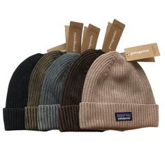 Elevate your cold-weather style with the Patagonia Beanies. Crafted for street wearers adventurers, this cozy headwear combines sustainable warmth with rugged outdoor charm. Made from premium cotton, it's a must-have for eco-conscious explorers. Stay warm, look cool, and embrace sustainable fashion with Patagonia. Fabric: 100% cotton One size fit all. Winter Cotton Beanie, Cheap Casual Beanie For Outdoor, Casual Warm Beanie, Affordable Casual Beanie, Casual Cheap Sports Beanie, Affordable Casual Outdoor Beanie, Cheap Trendy Adjustable Beanie, Cheap Everyday Beanie, Cheap Warm Spring Beanie