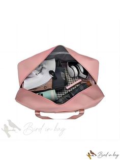 Bird in Bag - Waterproof Luggage Organizer Packing Bag and Duffel for Clothes Storage and Travel Functional Pink Travel Accessories, Portable Pink Travel Accessories, Pink Nylon Travel Bag For Daily Use, Pink Nylon Bag With Luggage Sleeve, Portable Pink Luggage For Everyday Use, Pink Portable Luggage For Everyday Use, Functional Pink Travel Accessories With Luggage Sleeve, Pink Functional Travel Accessories With Luggage Sleeve, Practical Pink Travel Bag For Daily Use