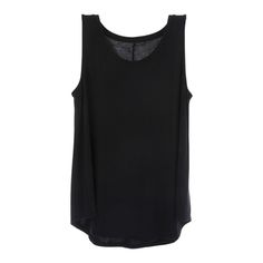 Enjoy the comforts of a soft shirt that you can wear almost anywhere like Black Adult Drapey Tank Top. This tank top features a solid black color over a flowy cut. Embellish it with the accessories of your choosing for a customized top you can wear at home or out on the town! Details: 	 Size: Medium 	 Content: 67% Modal, 28% Polyester & 5% Spandex 	 Care: Machine Wash, Cold; Only Non-Chlorine Bleach When Needed; Tumble Dry, Low; Cool Iron If Needed. Layering Sleeveless Blouse In Any Color, Casual Black Sleeveless Blouse, Solid Sleeveless Blouse For Layering, Layering Sleeveless Blouse, Sleeveless Blouse Tops For Layering, Sleeveless Blouse For Layering, Casual Black Scoop Neck Tank Top, Black Scoop Neck Casual Tank Top, Black Summer Tops For Everyday