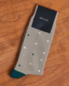 Add some personality to your outfit with these men's beige cotton-blend socks featuring a dotted pattern.  - Stretch cotton blend - Dotted pattern Men Socks Pattern, Luxury Socks, Polka Dot Socks, Flower Socks, Mens Dress Socks, Men's Shoes Accessories, Men Socks, Socks Shoes, Socks Men