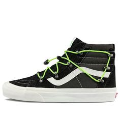 Vans SK8-Hi Echo DX Black Sneakers/Shoes Vans High-top Sports Sneakers, Vans Sporty Lace-up High-top Sneakers, Sporty Vans High-top Lace-up Sneakers, Functional High-top Sneakers With Elastic Laces For Streetwear, Casual Black Skate Shoes For Outdoor, Vans Sneakers With Studded Rubber Outsoles For Streetwear, Black High-top Sneakers With Elastic Laces For Streetwear, Functional Lace-up Skate Shoes For Streetwear, Winter Sports High-top Sneakers With Laces