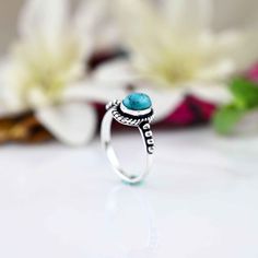 》D E T A I L S《 ✦Stone :- Turquoise ✦Stone Size:-5x7MM ✦Stone Shape:-Oval ✦Stone Type:- Natural ✦Metal:- Sterling Silver  ✦Weight:- 4 Gram (Approx) ✦Ring Size:- All Size Available 》C U S T O M I Z E O R D E R《 We accept custom and personalized order. It can be change in the gemstone, earring design and earring size. Please send us message if you are interested in a custom creation. 》 P A C K A G I N G 《 Your jewelry will be nicely packaged. If one or more items are gifts, please leave us a note Unique Silver Rings, Ring Everyday, Fancy Gifts, Everyday Rings, Birthday Gift For Her, Ring Unique, Birthday Gifts For Her, Turquoise Jewelry, Turquoise Stone