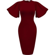 Product Details Fabric Type 100% Polyester Origin Imported Closure Type Zipper Neck Style Round Neck Country Of Origin China About This Item Material:95%Polyester+5%Spandex Fabric Has A Little Elastic, Very Soft, Fabric Breathable, Great Quality, Cozy And Defines Your Curve. Elegant Red Bodycon Dress, Fitted Red Bodycon Dress For Office, Red Bodycon Dress For The Office, Chic Fitted Burgundy Bodycon Dress, Chic Fitted Burgundy Midi Dress, Chic Red Sheath Bodycon Dress, Chic Red Fitted Bodycon Dress, Chic Burgundy Bodycon Dress, Burgundy Fitted Midi Dress For Formal Occasions