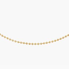 18k gold filled 2mm ball chain necklace Lobster clasp closure View our size chart for length questions