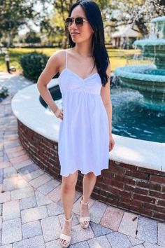 Eyelet Detailed Dress | Sophie & Trey Cute Trendy Dresses, Detailed Dress, Online Clothing Boutiques, Dress Store, Clothing Boutique, Trendy Dresses, Personal Stylist, Dress Details, Hot Summer