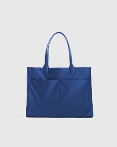 Revive Nylon Large Tote Recycled Water Bottles, Daily Bag, Oxford Blue, Nylon Tote Bags, Work Tote, Go Bags, Nylon Tote, Those Days, Recycled Leather