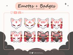 the emotes and badges are designed to look like foxes