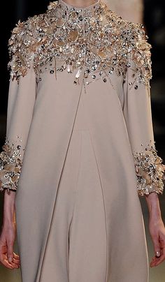 Elie Saab Soiree Dress, Embellished Collar, Beads Work, Mode Abaya, Muslim Fashion Dress, Jumpsuit Outfit, Couture Details, فستان سهرة, Hijab Dress