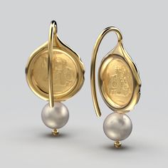 Discover timeless elegance with our Owl of Athena Gold Coin Earrings, available in 14k or 18k gold. Expertly crafted in Italy by Oltremare Gioielli, these exquisite Italian jewelry pieces showcase a captivating blend of ancient symbolism and modern design. Adorned with a lustrous White Akoya Pearl and featuring gold hook closures, these earrings are a symbol of wisdom and beauty. Elevate your style with the allure of craftsmanship and sophistication. Earrings size: 25mm Length, 12 mm width 6mm / Owl Of Athena, Gold Coin Earrings, Japanese Pearls, Coin Earrings, Italian Jewelry, Gold Coin, Coin Jewelry, Akoya Pearls, Gold Coins