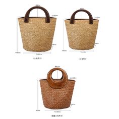 Place Of Origin : ZHE JIANG  Province Place Of Origin : ZHE JIANG Province Occasion : Versatile Exterior : Solid Bag Interior : Cell Phone Pocket,Interior Zipper Pocket Hardness : SOFT Closure Type : zipper Pattern Type : Solid Gender : WOMEN Style : Casual Decoration : none Lining Material : POLYESTER Main Material : Straw Shape : Bucket Brand Name : YYFAMULEY     The size is measured by hand,pls allow 1-3cm error. , , WHAT ABOUT REFUND?   Fast refund,100% Money Back Guarantee. If your product is defective or doesnt work properly, let us know and well send you a replacement one. We believe in our products so much that we offer a 30-day No-Hassle refund policy. If youre unhappy about your purchase, send us the product back and well refund your money immediately. Bags Style, Bag Interior, Woven Bag, Womens Tote, Designer Bags, Wooden Handles, Women Style, Womens Tote Bags, Zipper Pocket