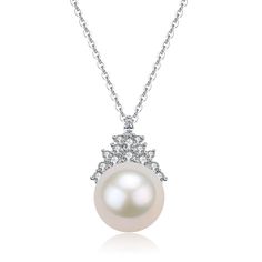 10-11mm Freshwater Pearl pendant This popular necklace design features AAAA quality, round freshwater pearls measuring 10-11mm. Material: Freshwater Pearl with 925 sterling silver and cubic zirconia Vermeil (noun)"ver·may"A unique blend of high-quality, precious metal, without the hefty price tag. Unlike regular gold plating, a thick layer of 18ct gold is layered on top of a sterling silver base. Put simply, gold-plated vermeil gives you the best quality for the best price. And you would love th Pearl White Pendant Fine Jewelry, Exquisite Pearl White Pendant Necklace, Luxury Pear-shaped Gemstone Necklace, Classic Akoya Pearl Pear-shaped Necklace, Formal Akoya Pearl Necklace With Pear Shape, Formal Akoya Pearl Pear-shaped Necklace, Formal Akoya Pearl Pear Shaped Necklace, Formal Pear-shaped Akoya Pearl Necklace, Elegant Pear-shaped White Gold Necklace