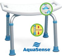 the aquasense baby bath tub with blue legs