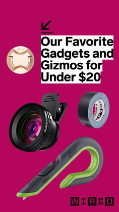 an ad for gadgets and gizmos for under $ 20