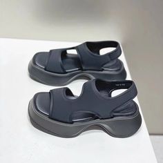 Shipping: Worldwide Express Shipping AvailableDelivery time: 7-15Days Fast ShippingReturns: Fast refund, 100% Money Back Guarantee.Brand Name: COZOKHeel Height: Flat (≤1cm)With Platforms: YesPlatform Height: 3-5cmSandal Type: BasicOrigin: Mainland ChinaOccasion: CasualUpper Material: Mesh (Air mesh)Outsole Material: RubberBack Counter Type: Back StrapPattern Type: SolidSide Vamp Type: OpenFit: Fits true to size, take your normal sizeStyle: FashionHeel Type: Flat withLining Material: Cotton Fabri Black Adjustable Jelly Sandals, Casual Style, Black T-strap Sandals With Rubber Sole For Beach, Fabric Sandals, Black T-strap Sandals With Buckle Closure, Black Buckle Closure Slip-on Sandals, Sandals Wedge, Black Synthetic T-strap Sandals With Buckle Closure, Womens Sandals Wedges, Elastic Fabric