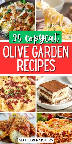 25 copycat olive garden recipes that are easy to make and delicious for the whole family