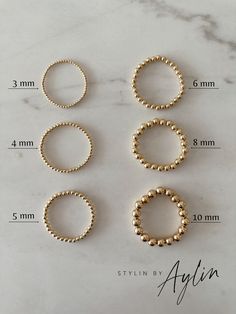 Stylin by Aylin Collection - Gold Filled Beaded Bracelet– Stylin By Aylin New Bracelet, Beaded Ring, Easy Diy Jewelry, Elastic Bracelet, Beaded Rings, Beaded Jewelry Diy, Gold Filled Jewelry, Cleaning Jewelry, My Collection