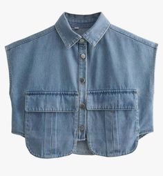 Sleevless Jacket, Kemeja Denim, Denim Waistcoat, Dirndl Outfit, Denim Vests, Custom Dress, Middle Age Fashion, Summer Denim, Loose Fabric