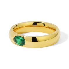 A sweet addition to your ring collection. Polished Round Band Jewelry For Promise Ring, Polished Finish Round Band Jewelry For Promise Ring, Polished Round Band Promise Ring Jewelry, Gift Emerald Ring With Round Band, Metal Thick Band Promise Ring, Polished Open Emerald Ring As A Gift, Polished Open Emerald Ring For Gift, Classic Jewelry For Promise Ring, Classic Jewelry Promise Ring