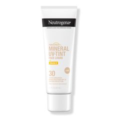 Purescreen+ Tinted Mineral Sunscreen -  Protect skin from sun-induced damage & compliment your natural tone with this broad spectrum sunscreen. Neutrogena Purescreen+ Tinted Mineral Sunscreen contains 100% mineral actives & vitamin E to nourish skin.    Benefits     Neutrogena Purescreen+ Tinted Mineral Sunscreen for Face with broad spectrum SPF 30 sun protection in shade Light Lightweight tinted sunscreen protects skin from UV damage while providing flexible coverage Flexible shade with neutral Mineral Sunscreen For Face, Tinted Mineral Sunscreen, Sunscreen For Face, Tinted Sunscreen, Home Remedies For Acne, Skin Care Face Mask, Physical Sunscreen, Tinted Spf, Best Sunscreens