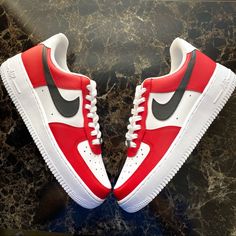 New In Box No Flaws 100% Authentic Air Force 1s Due To Being Custom Shoes May Vary Slightly. Can Take Up To 3 Weeks To Be Shipped Out Due To All Local Stores Being Low In Stock Of Air Force 1s. All Smaller Women’s Shoes Will Be Converted From Kids Shoes And Larger Sizes From Men’s For Men’s Sizes Please Let Me Know What Size You Need Unfortunately We Do Not Try On Or Trade Items But All Offers Are Considered! Please Feel Free To Ask Any Questions. All Orders On Custom Shoes Are Final Sale. Can T Costume Air Force 1s For Boys, Nike Modern Low-top Custom Sneakers, Nike Custom Sneakers With Red Sole, Nike Red Sneakers With Contrast Sole, Modern Red Custom Sneakers With Boost Midsole, Custom Red Low-top Sneakers With Rubber Sole, Red Custom Low-top Sneakers With Rubber Sole, Red Low-top Custom Sneakers With Rubber Sole, Red Sporty Low-top Custom Sneakers