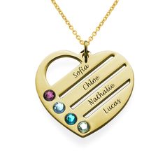 Any mom would be extremely happy to wear our new Birthstone Heart Necklace with Engraved Names - Gold Plated wherever they are! This beautiful birthstone necklace can be engraved with up to four names and one birthstone crystal per name. Why should you wear your heart on your sleeve when you can wear it around your neck with the names you hold closest to your heart with our birthstone necklaces for mom? Buy one for yourself or get one for a mom you know! Our Birthstone Heart Necklace is made ... Silver Diamond Necklace, Heart Shaped Necklace, Family Jewellery, Buy Necklace, Diamond Fashion, Birthstone Necklace, Heart Bracelet, Jewelry Bags, Silver Diamonds