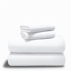 three white sheets stacked on top of each other