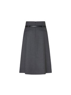 MO&Co. Women's Pleated Midi Skirt with Belt Features : - Pleated front skirt with belt, back zipper- High waist A-line silhouette- Midi length, side pockets and back mock pockets Code: MBC1SKTT01The back length of size S is 61.5cmMATERIALS & CARE Material: 69% Polyester 29.3% Viscose 1.7% SpandexGentle machine wash below 30°CDo not bleach, hang to dryDo not tumble dry, low ironDo not soak, do not expose to the sunWash with neutral detergentMesh bag, wash with like colorsNote: Remove accessories Midi Skirt With Belt, Skirt With Belt, Pleated Midi Skirt, Black Belt, Midi Length, Midi Skirt, Gray Color, High Waist, A Line