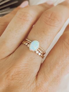 dainty opal ring set Ethiopian Opal Oval Rings As Gifts, White Opal Dainty Birthstone Ring, White Dainty Opal Birthstone Ring, Silver Oval Opal Ring In 14k Gold, Silver Opal Ring In 14k Gold With Oval Shape, Oval Opal Ring In 14k Gold, Delicate Oval Opal Ring As Gift, Delicate Oval Opal Ring Gift, White Stackable Opal Jewelry