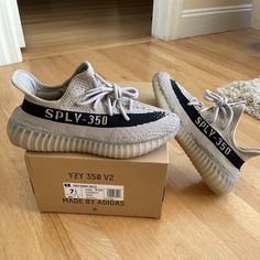 Yeezy Boost 350 Slate/Black Size 7.5 Adidas Yeezy Boost 350 V2 Slate, Yeezy 350 Slate, Yeezy Tennis Shoes, Yeezy Shoe Lace, Yeezy Women, Yezzy Shoes 350, Yezzy Shoes Women, Yeezy Outfit Women, Adidas Gazelle Pink