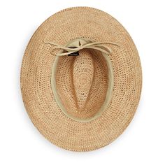 Women's Tahiti Cowboy Hat - Wallaroo Hat Company Western Straw Hat Bands For Summer, Short Brim Straw Sun Hat For Rodeo, Summer Braided Boater Hat In Toquilla Straw, Woven Toquilla Straw Hat Bands For Summer, Summer Braided Toquilla Straw Boater Hat, Western Style Adjustable Woven Hats, Adjustable Western Woven Hats, Adjustable Western Style Woven Hats, Country Style Natural Hat Bands For Summer