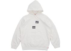 Supreme Comme des Garcons SHIRT Split Box Logo Hooded Sweatshirt White - FW18 Comme Des Garcons Hoodie, Supreme Sweatshirt, Cdg Shirt, Comme Des Garcons Shirt, Sweatshirt White, Box Logo, White Hoodie, Logo Tees, Comme Des Garcons