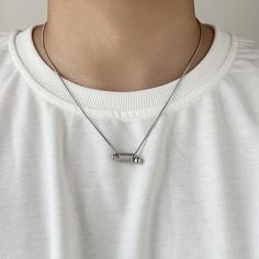 45+5cm Metal Necklaces For Everyday Use, Everyday Round Metal Necklace, Minimalist Adjustable Choker Necklace, Trendy Silver Charm Necklace For Everyday, Minimalist Clavicle Chain Choker Necklace, Casual Metal Clavicle Chain Necklace, Minimalist Round Necklace 16 Inch, Metal Pendant Necklaces For Layering, Trendy Metal Charm Necklaces For Everyday