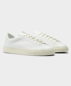 CQP Racquet SR Sneaker in White Classic White Sneakers With Textured Sole, Custom Cream Leather Sneakers With Vulcanized Sole, Classic Cream Sneakers With Vulcanized Sole, White Low-top Sneakers With Stitched Sole, Classic White Custom Sneakers With Vulcanized Sole, White Low-top Custom Sneakers With Leather Sole, Classic Cream Sneakers With Leather Sole, Classic Cream Leather Sneakers, Classic White Sneakers With Vulcanized Sole