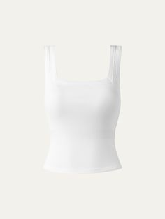 Square Open-Back Brami Tank Top Chic Crop Top With Built-in Bra And Wide Straps, Elegant Tank Top With Built-in Bra And Wide Straps, Elegant Fitted Tank Top With Wide Straps, Chic Fitted Tank Top With Wide Straps, Chic Seamless Camisole With Wide Straps, Elegant Stretch Tank Top With Wide Straps, Chic Tank Top With Stretch And Wide Straps, Elegant Fitted Seamless Tank Top, Elegant Tank Top With Seamless Construction