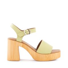 Manila Sandal High Heel Clogs, Sandals Resorts, Shoes Heels Wedges, Natural Wood Finish, Heels & Wedges, 2024 Fashion, Metallic Leather, Ankle Strap Sandals, Manila