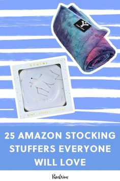 an advertisement for amazon stocking stuff with the caption saying, 25 amazon stocking stuff stuff stuffings everyone will love