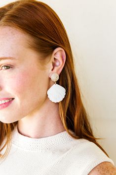 These earrings give all the best summer feels! The raffia post earring with lightweight mother of pearl shell drop are perfect for the your next vacation! Lightweight Nickel-free Approximately 2.25" Baby Bubble Romper, Baby Bubble, Luggage Backpack, Fort Worth Texas, Pearl Shell, Hair Accessories Jewelry, Shell Earrings, Garment Bags, Fort Worth