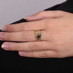 Vintage Heart Ring in 14K Yellow gold. This ring has a unique pattern and a gold heart at the center, you can order it with a name Details and Measurements:► 14 Karat Yellow Gold► Size 8 (Select your size)► Total Weight 3.8 grAll items are Handmade, I pay a lot of attention to every piece.All of my items are hand crafted in Kisufim's Designer jewelry Store in Tel Aviv, and shipped direct to customers all over the world. I am proud to say that many celebrities, models and stars across the world w 14k Gold Heart Ring With Diamond Cut For Promise, Yellow Gold Heart Ring With Diamond Cut, Gold Heart-shaped Signet Ring Stamped 14k, 14k Gold Heirloom Heart Promise Ring, 14k Gold Tarnish Resistant Heart Ring For Promise, 14k Gold Polished Finish Promise Heart Ring, Yellow Gold Oval Heart Ring For Valentine's Day, 14k Stamped Promise Heart Ring, 14k Stamped Heart Promise Ring