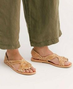 Fabric: Smooth leather Leather: Cowhide Braided detail Huarache sandals Flat profile Open toe Rubber sole Imported, India Tan Flats, Huarache Sandals, Sandals Flat, Flat Sandals, Brunei, Smooth Leather, Kid Shoes, Kids Shoes, Open Toe