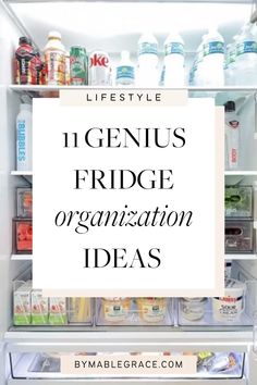 Want to know the smartest fridge organization ideas for an insanely organized fridge? Here are 11 brilliant fridge organization ideas for a Pinterest-perfect fridge. #pantry #storage French Door Fridge Organization, Fridge Organization Ideas, Motivation Cleaning, Texas Apartment, Refrigerator Shelves, Organized Fridge, Refrigerator Ideas, Healthy Fridge, Smart Fridge