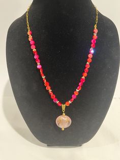 https://gypsystrand.etsy.com/listing/1754600996 Adjustable Colorful Beads Necklace For Valentine's Day, Valentine's Day Gift Pink Beaded Necklaces, Valentine's Day Colorful Beads For Jewelry Making, Valentine's Day Pink Adjustable Necklace, Handmade Pink Crystal Necklaces With Round Beads, Red Beaded Agate Necklaces, Red Beaded Pendant Necklace, Handmade Pink Crystal Bead Necklace, Valentine's Day Beaded Chain Jewelry With Round Beads