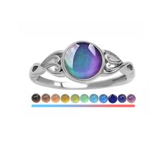 PRICES MAY VARY. ❤Amazing Color Change Rings: Mood Stone Changes Colors With Your Body Temperature And Reveals Your Inner Emotions. ❤Sturdy Material: The mood rings are made of beautiful jewelers and alloy, nickel free, hypoallergenic, lightweight, durable and not easy to break, can be applied for a long time ❤Widely Application: these mood rings can be applied to Halloween, theme parties, custom props and so on and they’re also good as presents for both boys and girls who will be pleased by the Multicolor Hypoallergenic Rings For Gifts, Adjustable Iridescent Rings, Adjustable Multicolor Birthstone Promise Ring, Color Changing Ring, Mood Rings, Funky Rings, Mood Stone, Mood Jewelry, Mood Ring