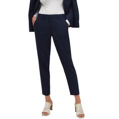 Slim, ankle-length pants designed as suit separates. Flat front tab waistband and zip fly. Side besom pockets, back pocket. Shipt Shopper, Ankle Length Pants, Pants Design, Suit Separates, Back Pocket, Slim Pants, Bottom Clothes, Slim Legs, Online Purchase