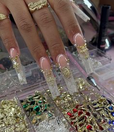 Bad Nails, Bling Nails, Best Acrylic Nails, Nail Inspo, Nail Care, Hair Makeup, Nail Designs